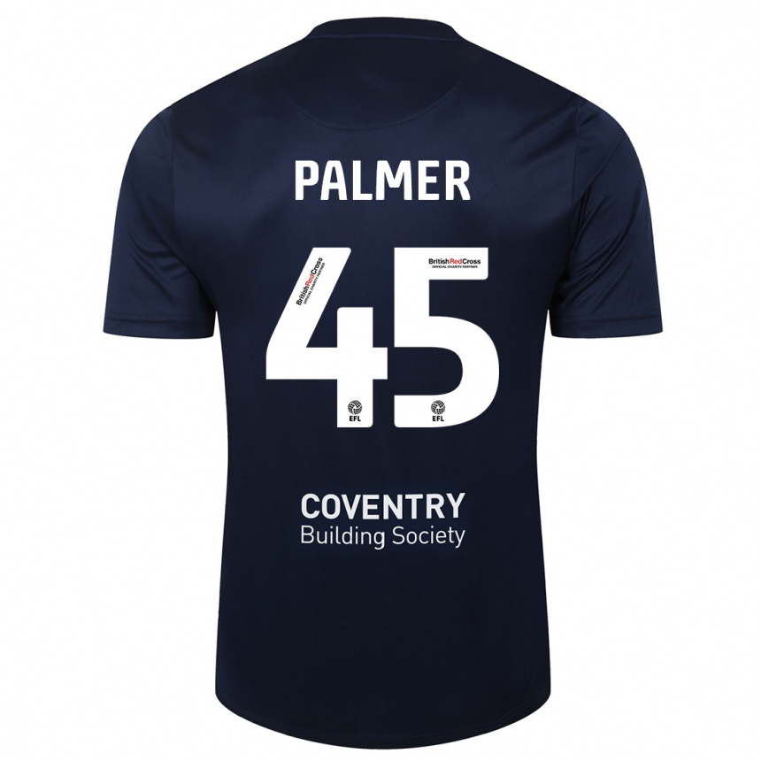 Niño Fútbol Camiseta Kasey Palmer #45 Rojo Azul Marino 2ª Equipación 2023/24