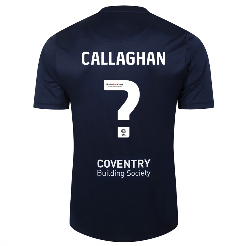 Niño Fútbol Camiseta Charlie Callaghan #0 Rojo Azul Marino 2ª Equipación 2023/24