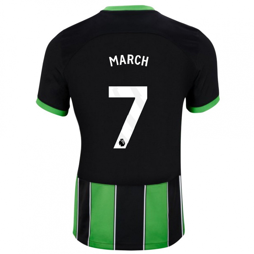 Niño Fútbol Camiseta Solly March #7 Verde Negro 2ª Equipación 2023/24