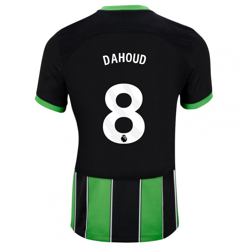 Niño Fútbol Camiseta Mahmoud Dahoud #8 Verde Negro 2ª Equipación 2023/24