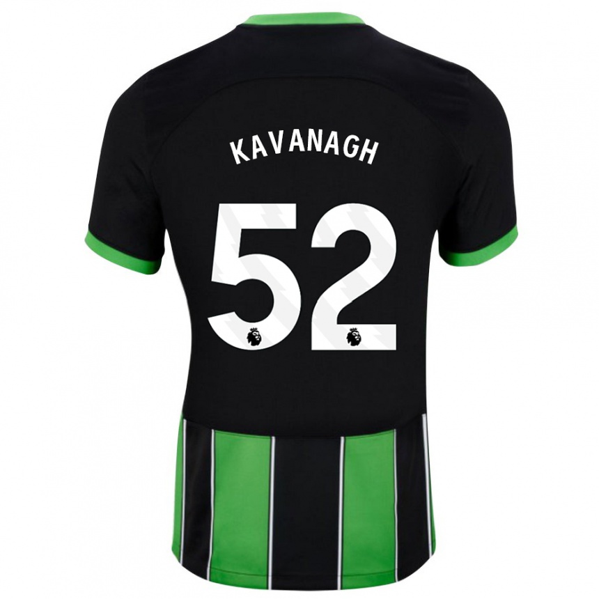 Niño Fútbol Camiseta Leigh Kavanagh #52 Verde Negro 2ª Equipación 2023/24
