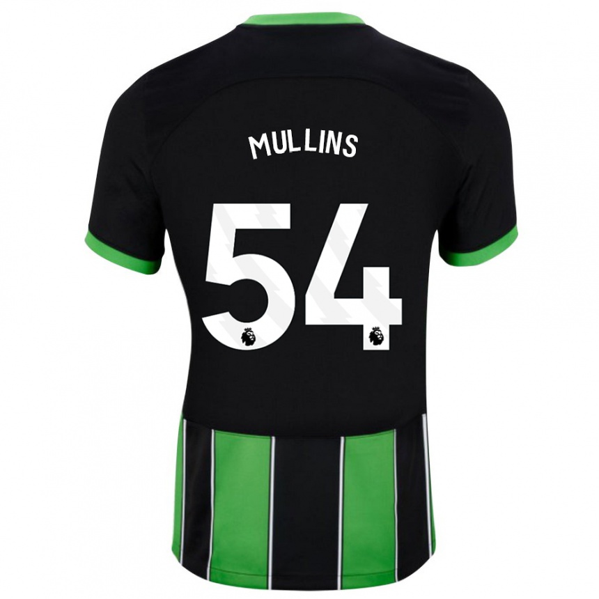 Niño Fútbol Camiseta Jamie Mullins #54 Verde Negro 2ª Equipación 2023/24