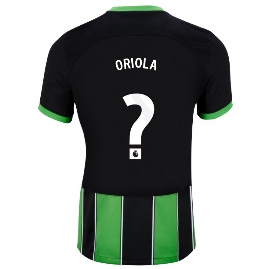 Niño Fútbol Camiseta Nehemiah Oriola #0 Verde Negro 2ª Equipación 2023/24