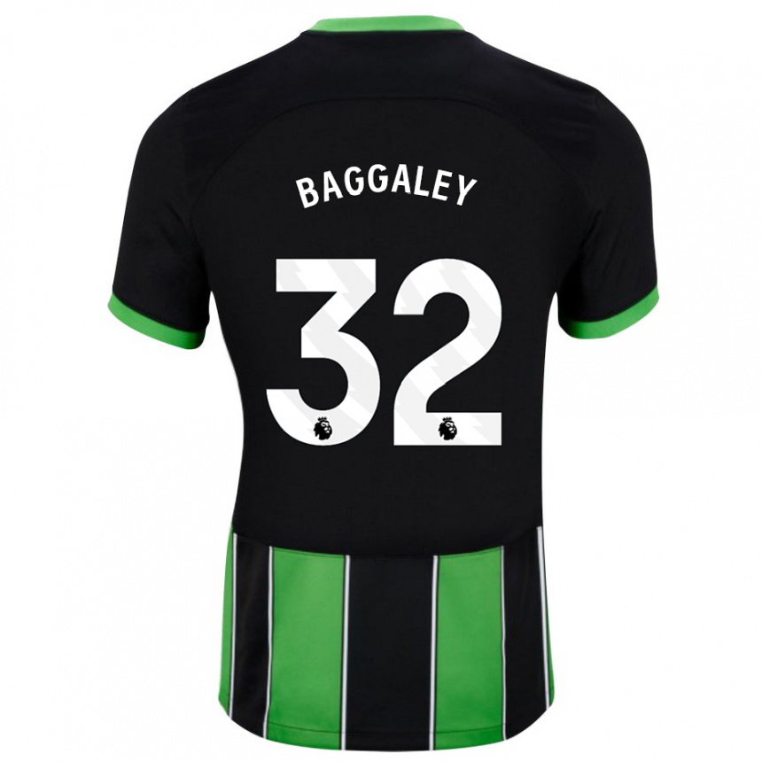 Niño Fútbol Camiseta Sophie Baggaley #32 Verde Negro 2ª Equipación 2023/24
