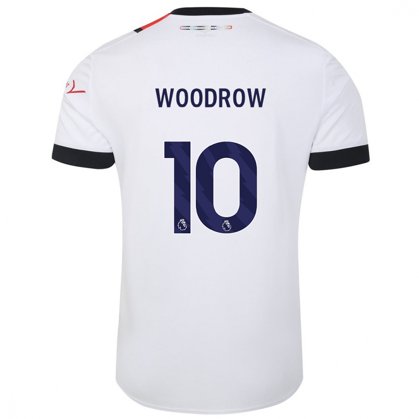 Niño Fútbol Camiseta Cauley Woodrow #10 Blanco 2ª Equipación 2023/24