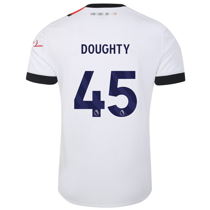 Niño Fútbol Camiseta Alfie Doughty #45 Blanco 2ª Equipación 2023/24