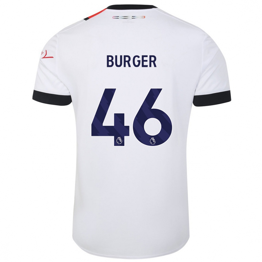 Niño Fútbol Camiseta Jake Burger #46 Blanco 2ª Equipación 2023/24