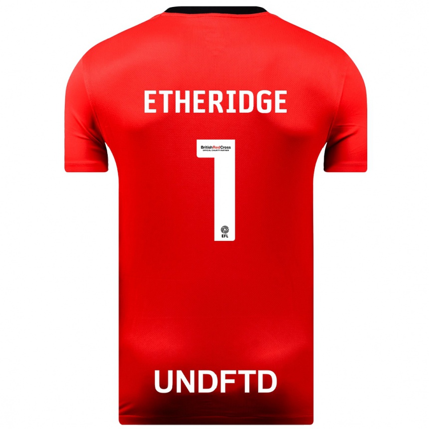 Niño Fútbol Camiseta Neil Etheridge #1 Rojo 2ª Equipación 2023/24