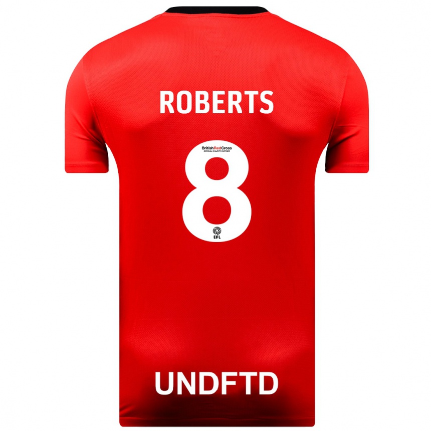 Niño Fútbol Camiseta Tyler Roberts #8 Rojo 2ª Equipación 2023/24