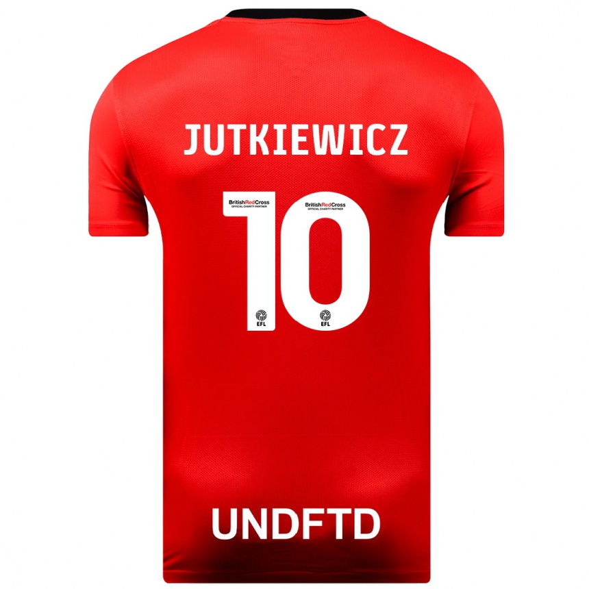 Niño Fútbol Camiseta Lukas Jutkiewicz #10 Rojo 2ª Equipación 2023/24