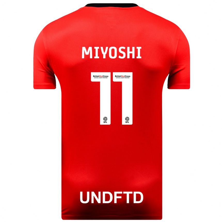 Niño Fútbol Camiseta Koji Miyoshi #11 Rojo 2ª Equipación 2023/24