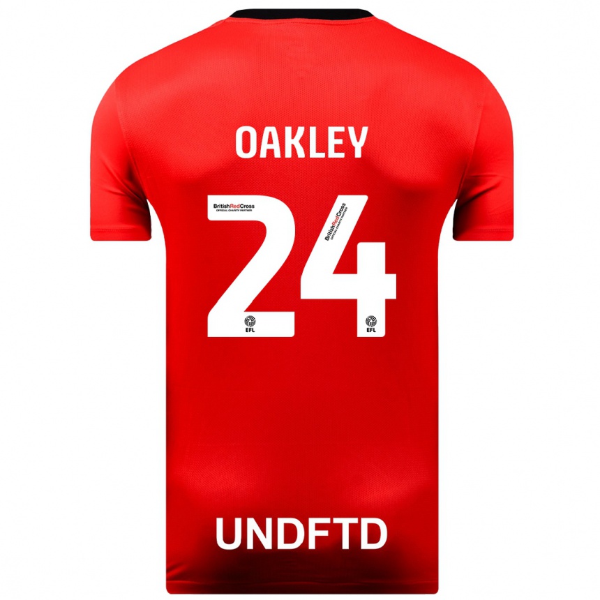 Niño Fútbol Camiseta Marcel Oakley #24 Rojo 2ª Equipación 2023/24