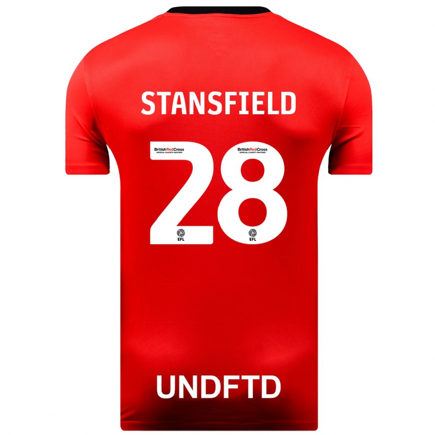 Niño Fútbol Camiseta Jay Stansfield #28 Rojo 2ª Equipación 2023/24