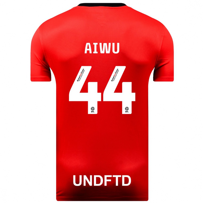 Niño Fútbol Camiseta Emanuel Aiwu #44 Rojo 2ª Equipación 2023/24