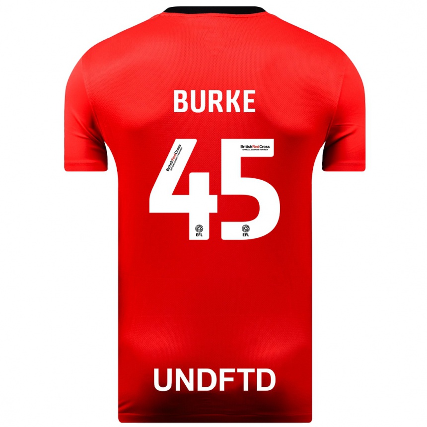 Niño Fútbol Camiseta Oliver Burke #45 Rojo 2ª Equipación 2023/24