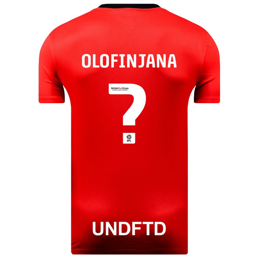 Niño Fútbol Camiseta Femi Olofinjana #0 Rojo 2ª Equipación 2023/24