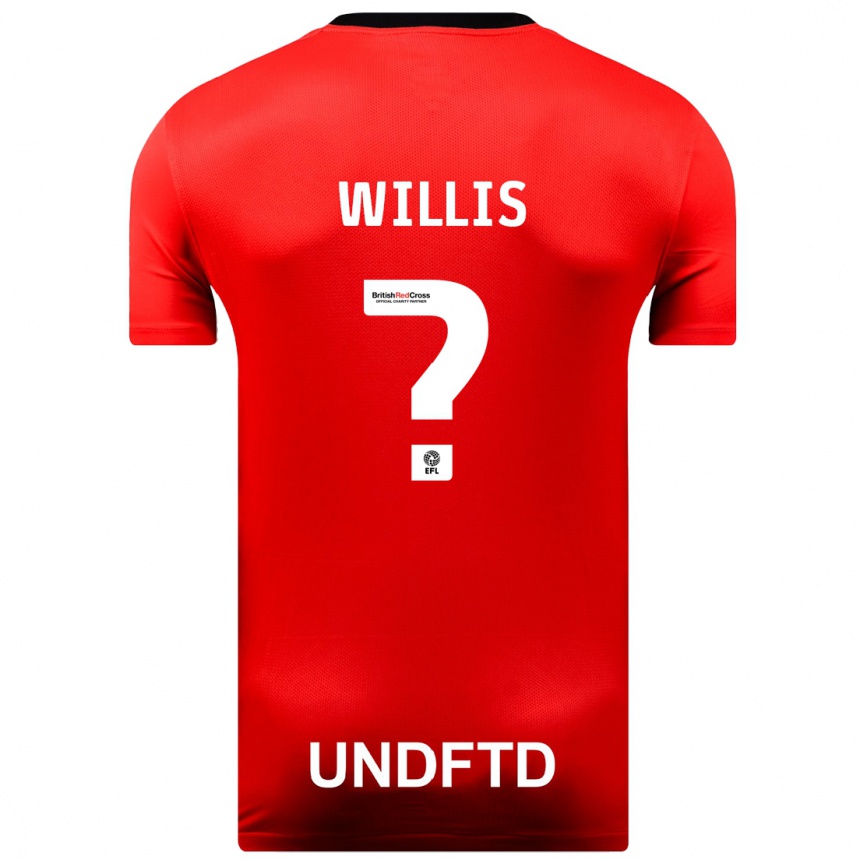 Niño Fútbol Camiseta Zach Willis #0 Rojo 2ª Equipación 2023/24