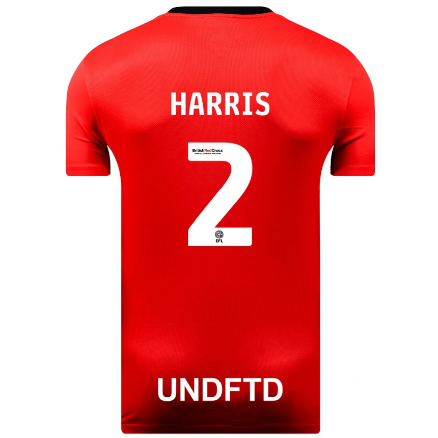 Niño Fútbol Camiseta Martha Harris #2 Rojo 2ª Equipación 2023/24