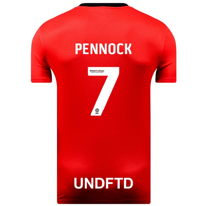 Niño Fútbol Camiseta Jade Pennock #7 Rojo 2ª Equipación 2023/24