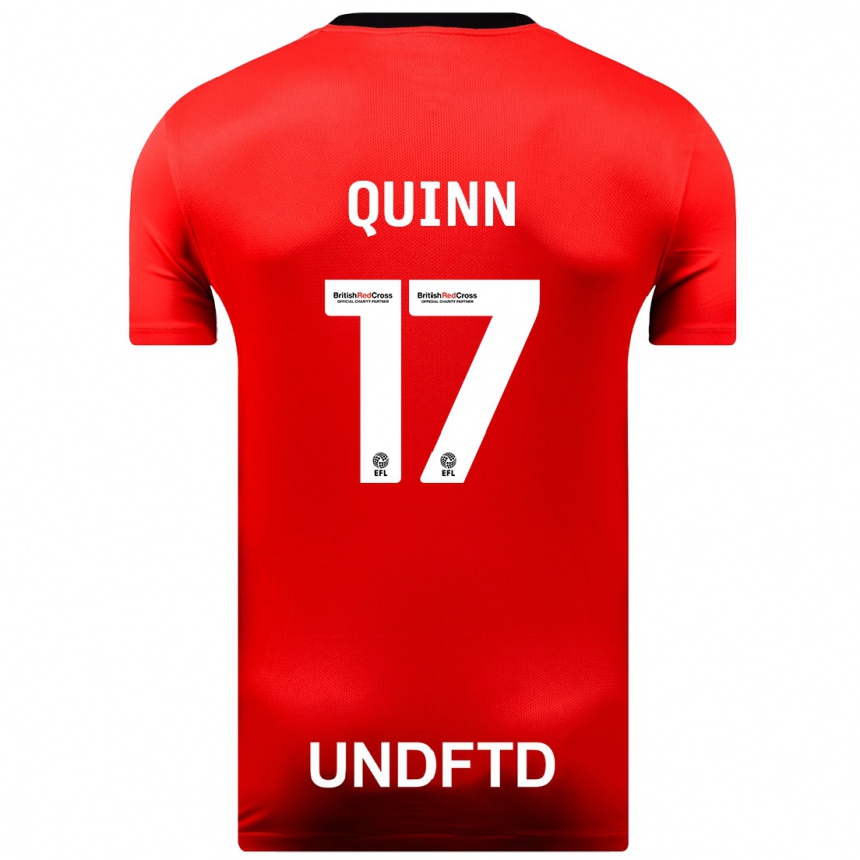 Niño Fútbol Camiseta Lucy Quinn #17 Rojo 2ª Equipación 2023/24