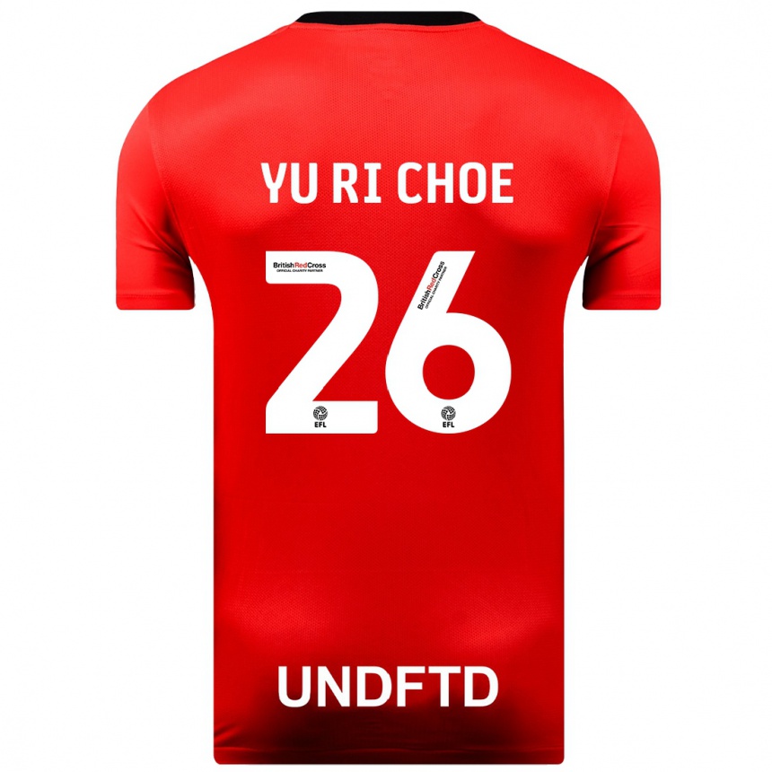 Niño Fútbol Camiseta Yu-Ri Choe #26 Rojo 2ª Equipación 2023/24