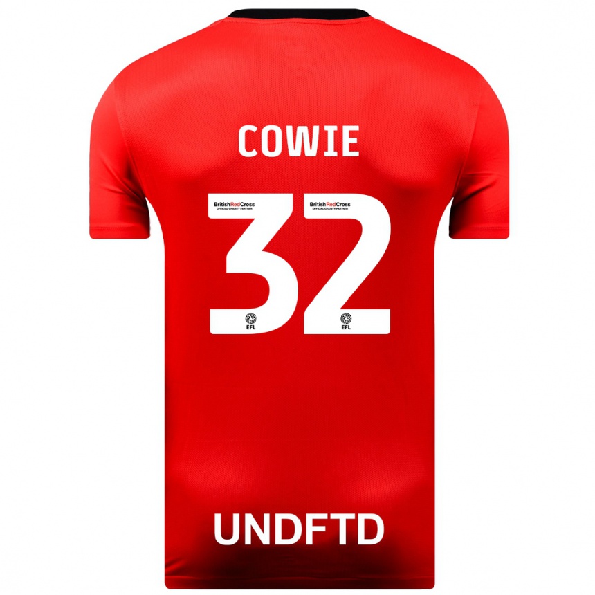 Niño Fútbol Camiseta Abbie Cowie #32 Rojo 2ª Equipación 2023/24