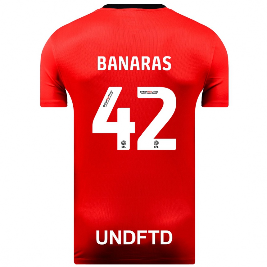 Niño Fútbol Camiseta Layla Banaras #42 Rojo 2ª Equipación 2023/24