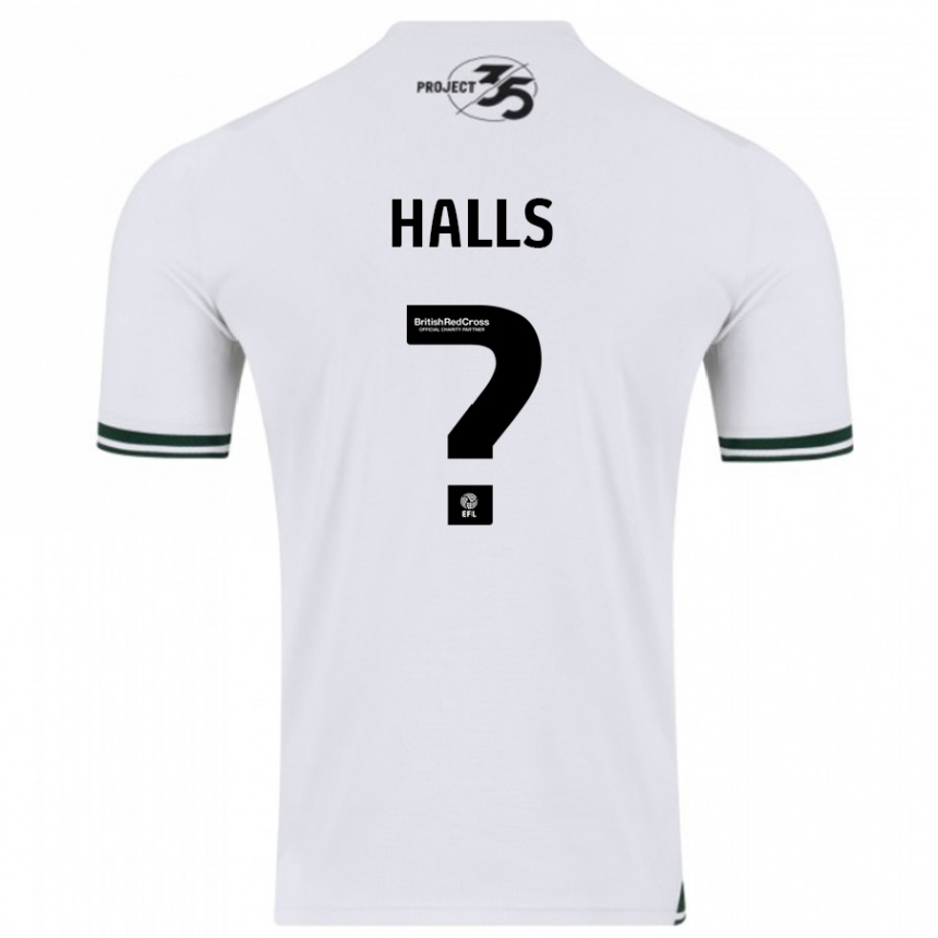 Niño Fútbol Camiseta Oscar Halls #0 Blanco 2ª Equipación 2023/24