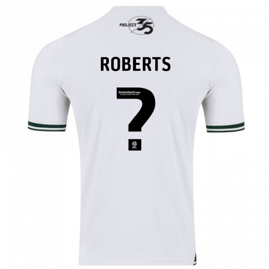 Niño Fútbol Camiseta Caleb Roberts #0 Blanco 2ª Equipación 2023/24