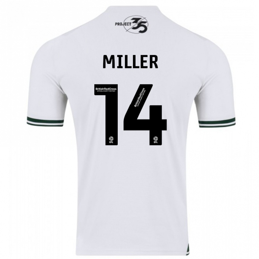 Niño Fútbol Camiseta Mickel Miller #14 Blanco 2ª Equipación 2023/24