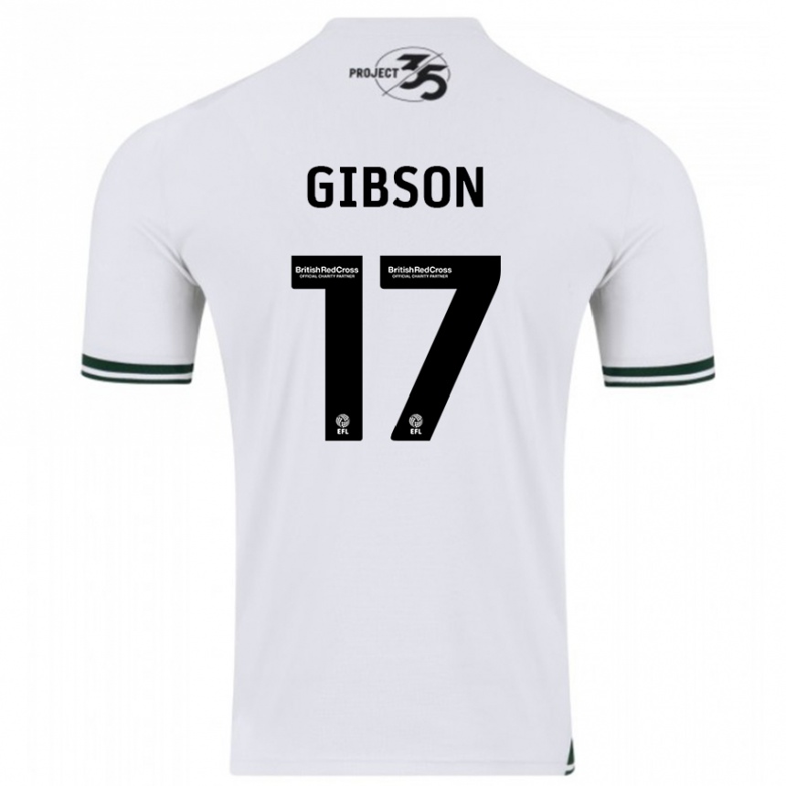 Niño Fútbol Camiseta Lewis Gibson #17 Blanco 2ª Equipación 2023/24