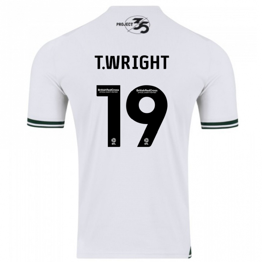 Niño Fútbol Camiseta Tyreik Wright #19 Blanco 2ª Equipación 2023/24