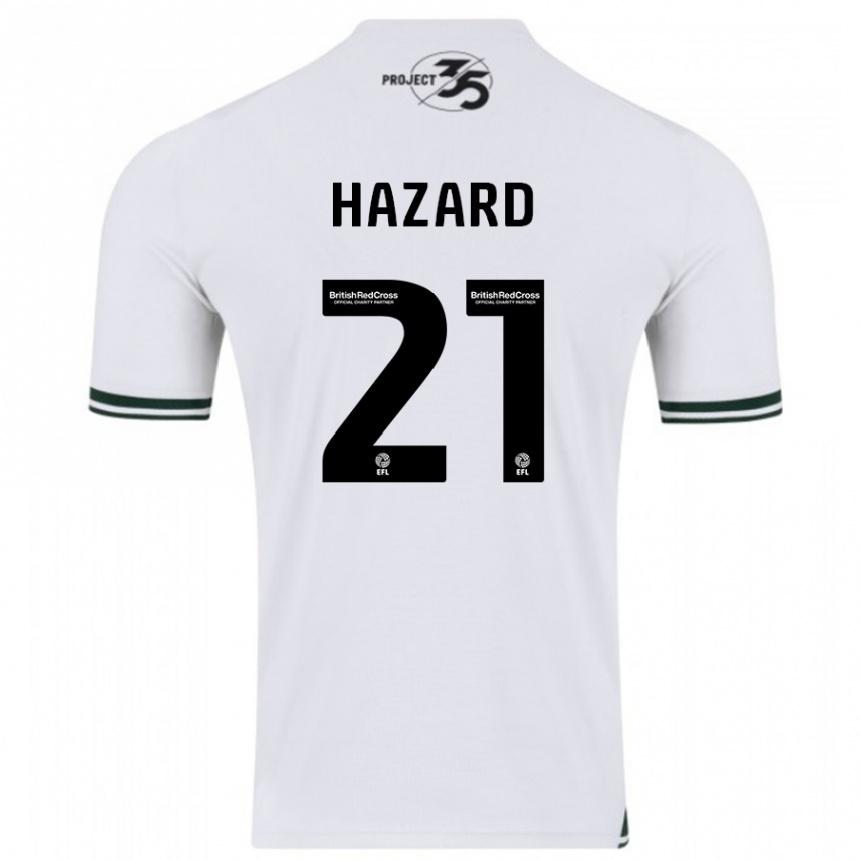 Niño Fútbol Camiseta Conor Hazard #21 Blanco 2ª Equipación 2023/24