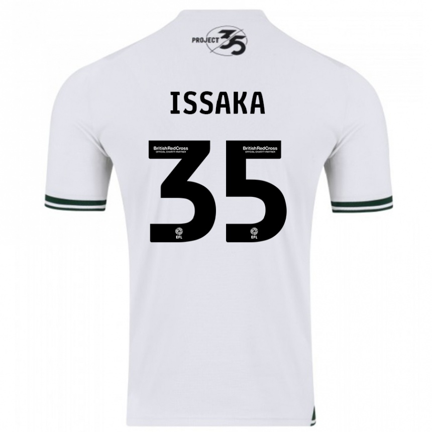 Niño Fútbol Camiseta Freddie Issaka #35 Blanco 2ª Equipación 2023/24