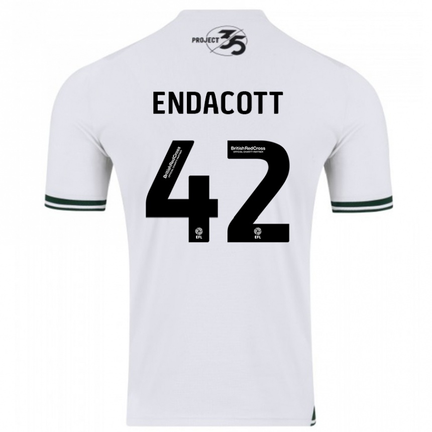 Niño Fútbol Camiseta Jack Endacott #42 Blanco 2ª Equipación 2023/24