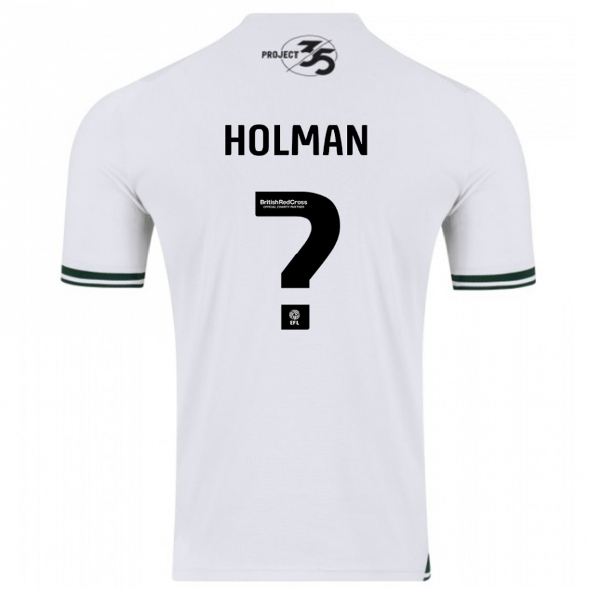 Niño Fútbol Camiseta Daniel Holman #0 Blanco 2ª Equipación 2023/24