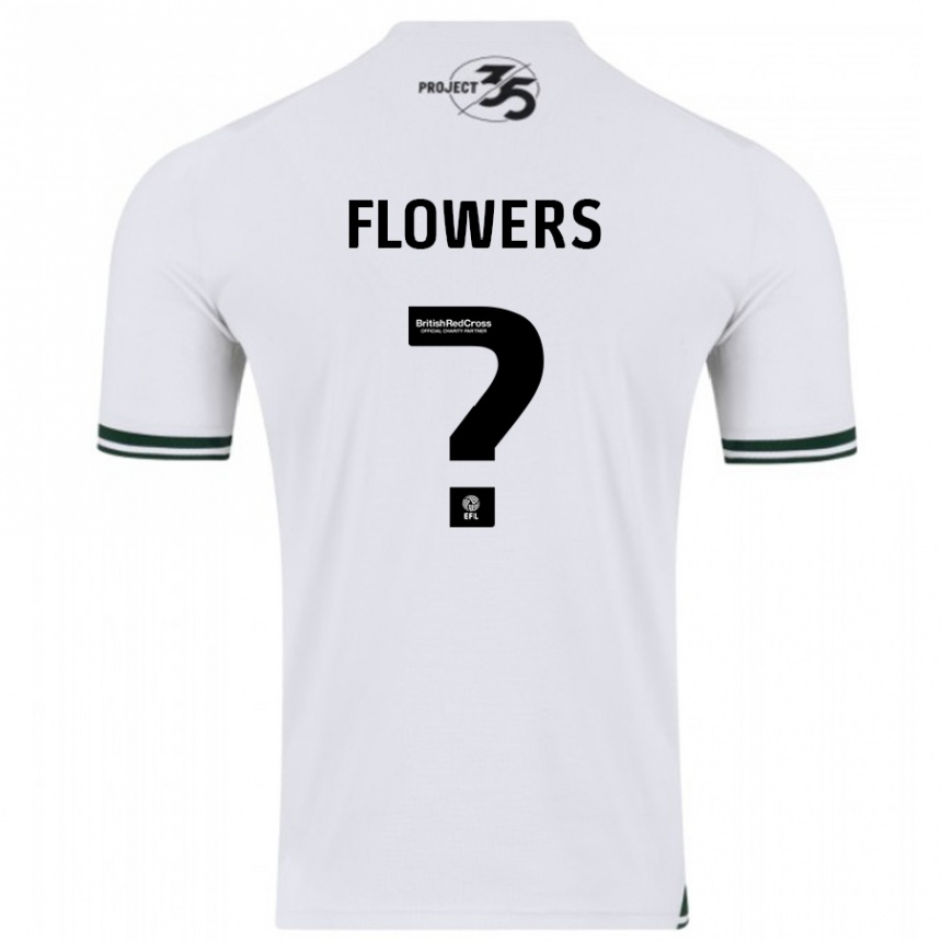 Niño Fútbol Camiseta Lewis Flowers #0 Blanco 2ª Equipación 2023/24