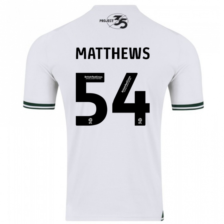 Niño Fútbol Camiseta Jack Matthews #54 Blanco 2ª Equipación 2023/24