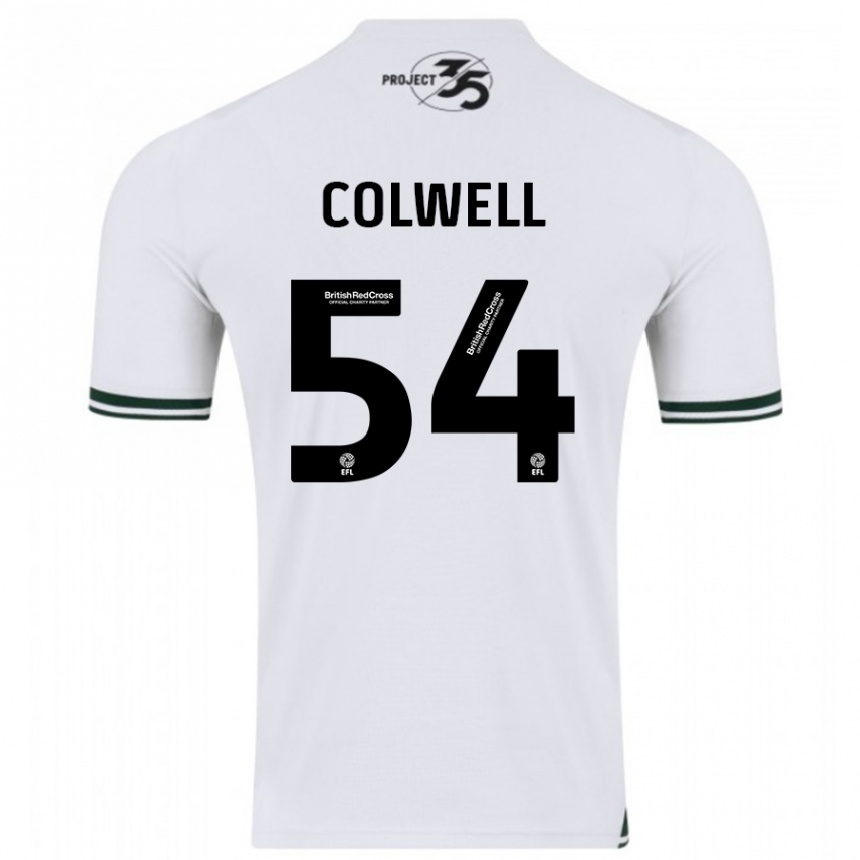 Niño Fútbol Camiseta Lewis Colwell #54 Blanco 2ª Equipación 2023/24