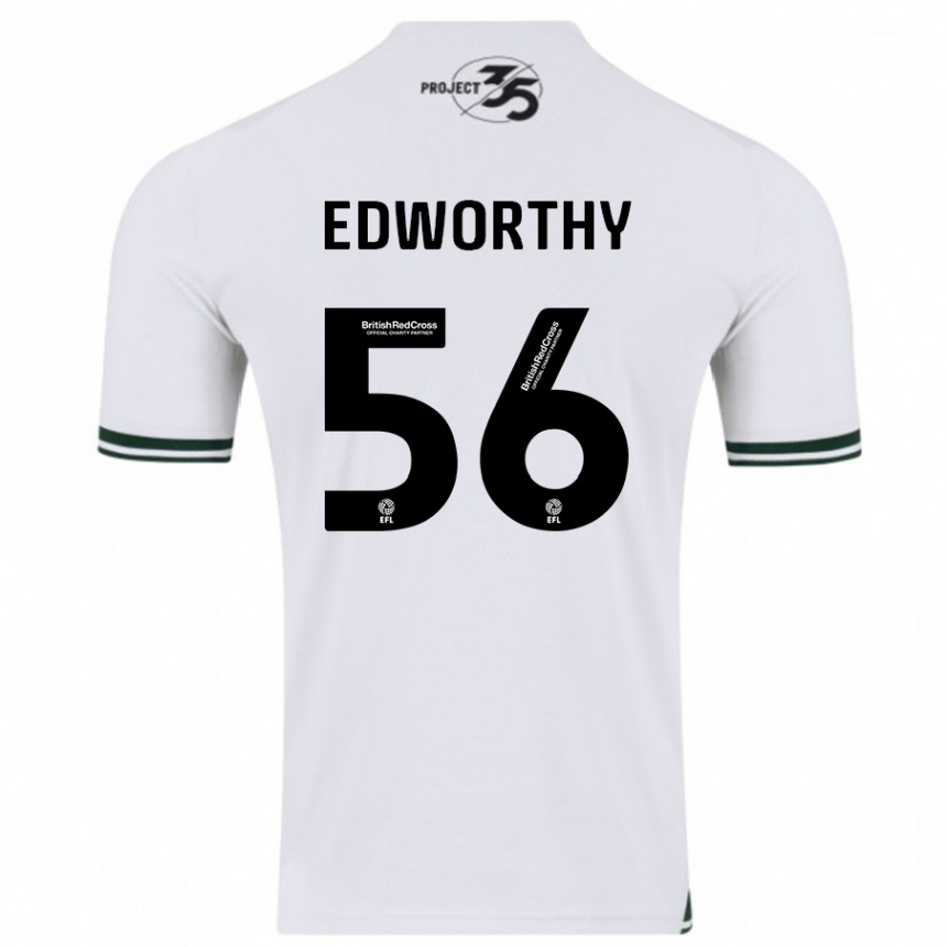 Niño Fútbol Camiseta Kieran Edworthy #56 Blanco 2ª Equipación 2023/24