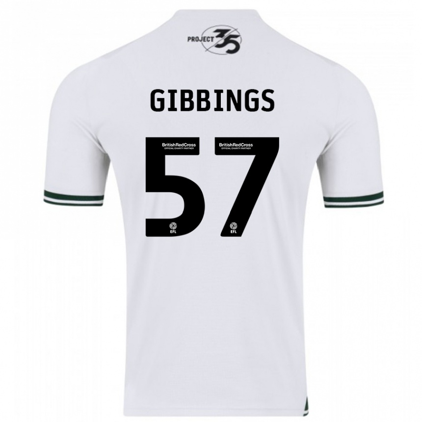 Niño Fútbol Camiseta Cole Gibbings #57 Blanco 2ª Equipación 2023/24