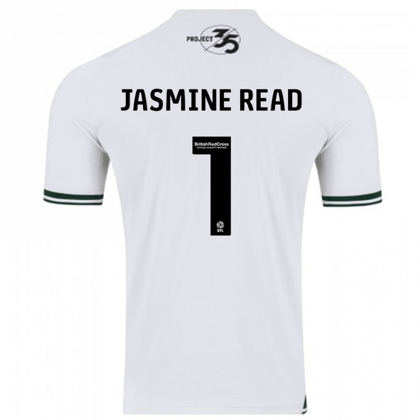 Niño Fútbol Camiseta Jasmine Read #1 Blanco 2ª Equipación 2023/24