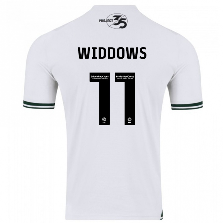 Niño Fútbol Camiseta Jade Widdows #11 Blanco 2ª Equipación 2023/24