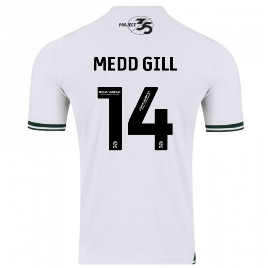 Niño Fútbol Camiseta Tamsin Medd-Gill #14 Blanco 2ª Equipación 2023/24