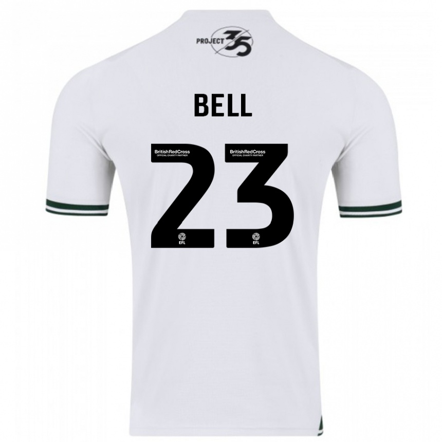 Niño Fútbol Camiseta Katelyn Bell #23 Blanco 2ª Equipación 2023/24