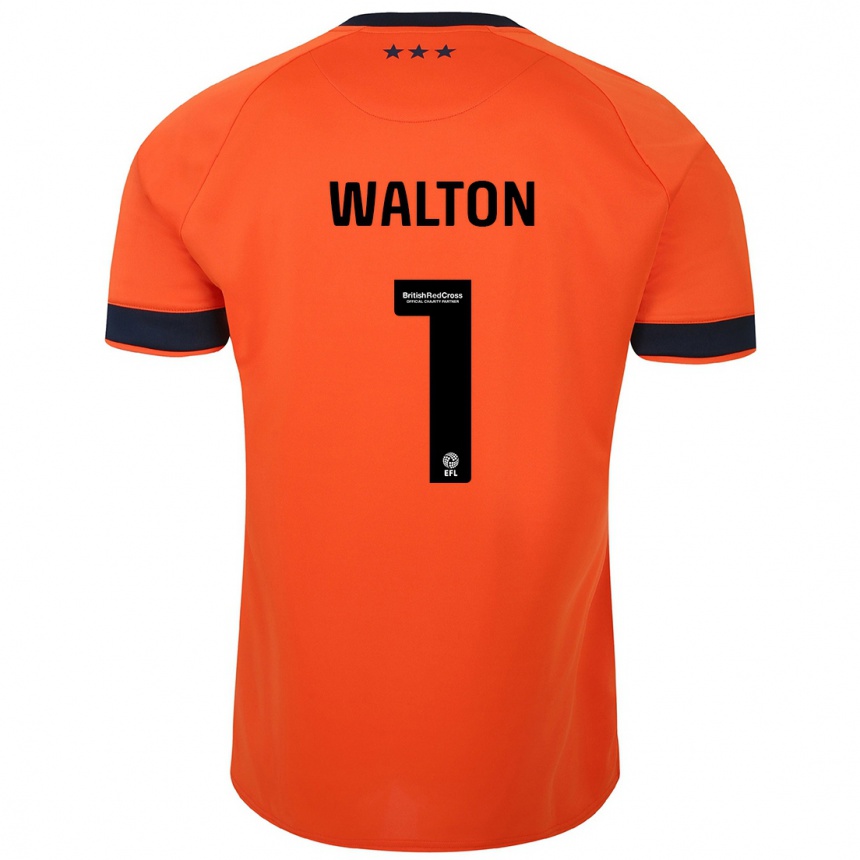 Niño Fútbol Camiseta Christian Walton #1 Naranja 2ª Equipación 2023/24