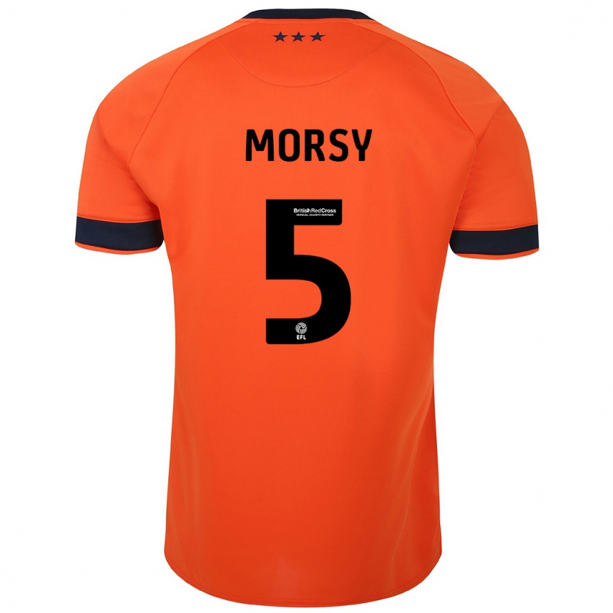 Niño Fútbol Camiseta Samy Morsy #5 Naranja 2ª Equipación 2023/24