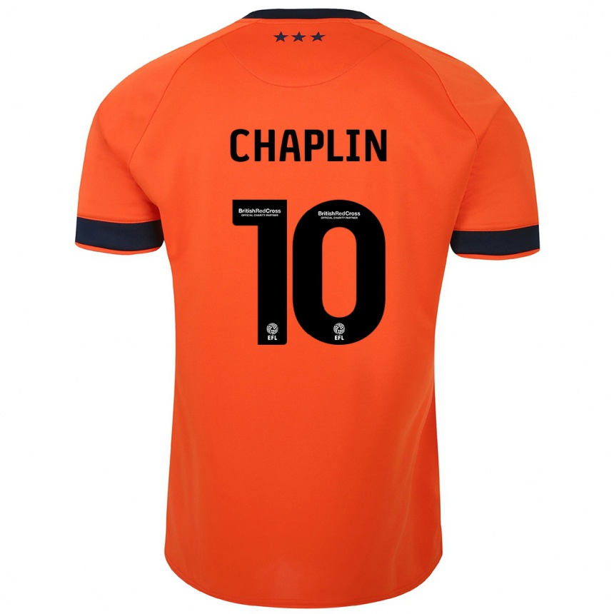 Niño Fútbol Camiseta Conor Chaplin #10 Naranja 2ª Equipación 2023/24