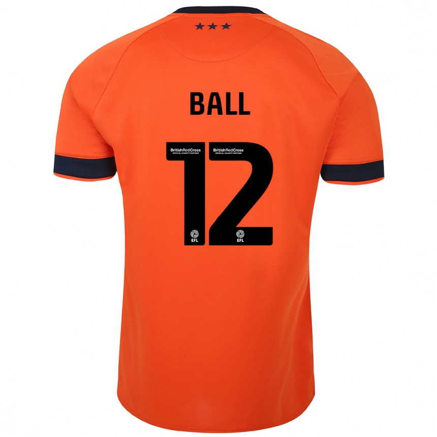 Niño Fútbol Camiseta Dominic Ball #12 Naranja 2ª Equipación 2023/24