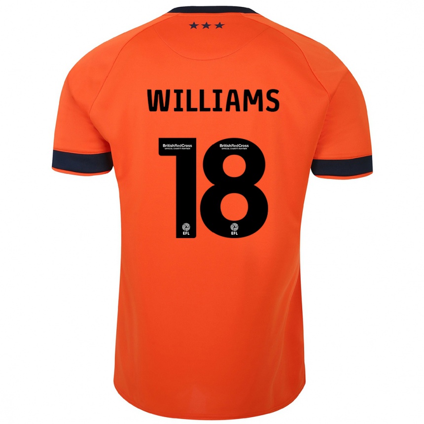 Niño Fútbol Camiseta Brandon Williams #18 Naranja 2ª Equipación 2023/24